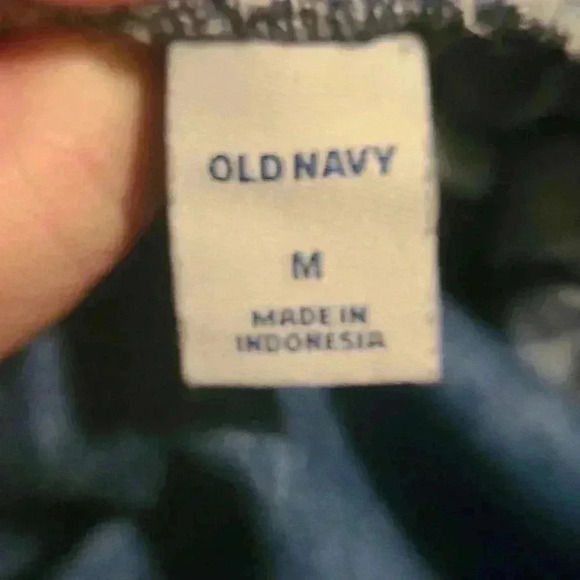 Wide Leg Denim Cropped Romper Jumpsuit - M - Picture 10 of 10